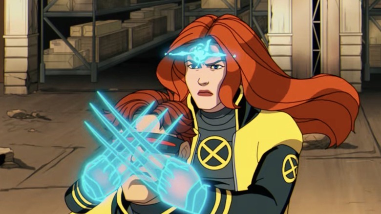 X-Men 97 Season 2 - Jean making psychic Wolverine claws in front of Cyclops' face