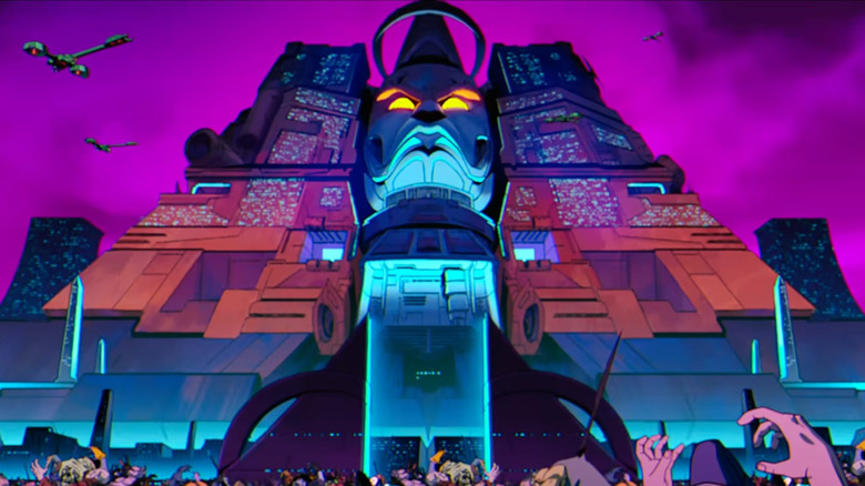 X-men '97 - establishing shot of Apocalypse's citadel