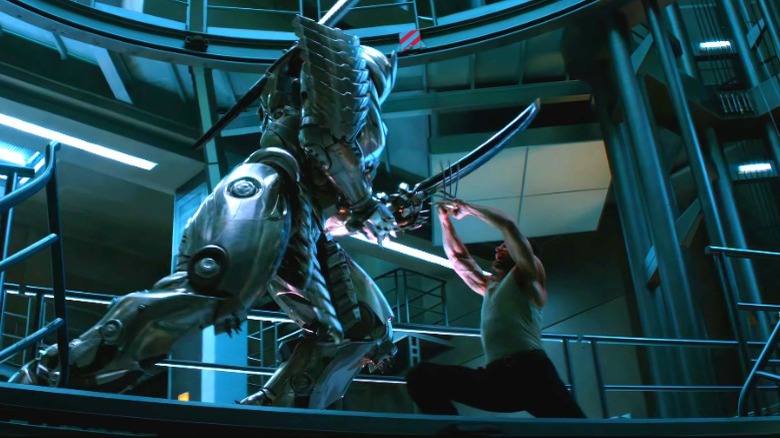 Wolverine fights Silver Samurai