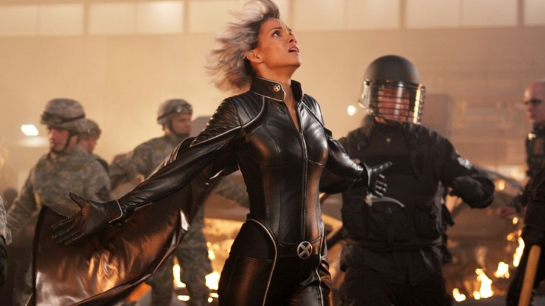 Halle Berry playing Storm in X-Men: The Last Stand