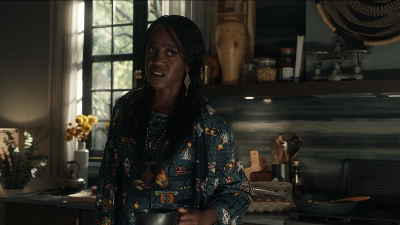 Simone looking rightfully disgusted with her wife.