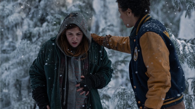 Sophie Nélisse and Jasmin Savoy Brown in Yellowjackets