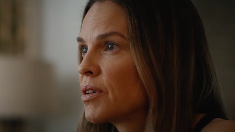 Hilary Swank as adult Melissa in Yellowjackets