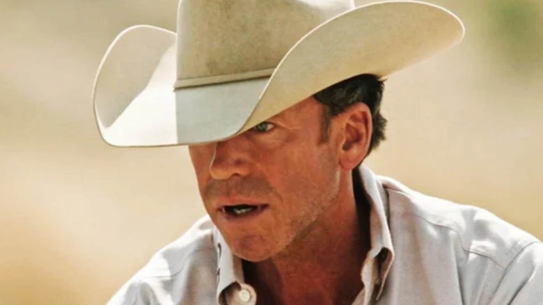 Taylor Sheridan at the Cow's Care Cat in Yellowston