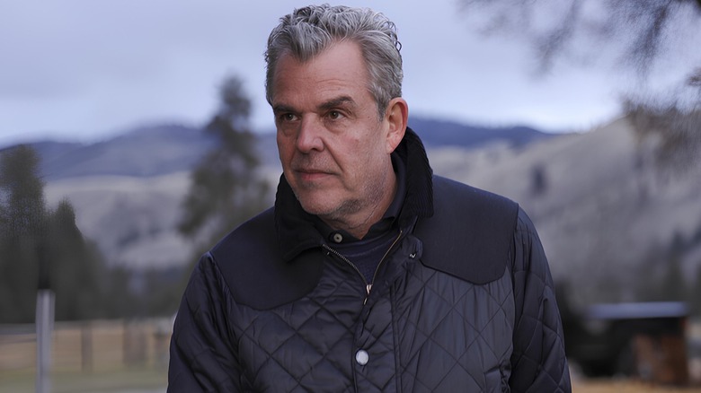 Danny Huston as Dan Jenkins on the ranch on Yellowstone
