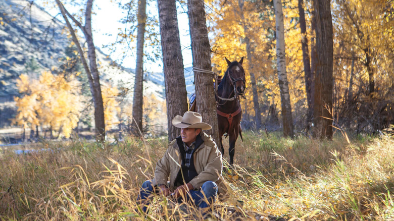Yellowstone Kevin Costner and horse