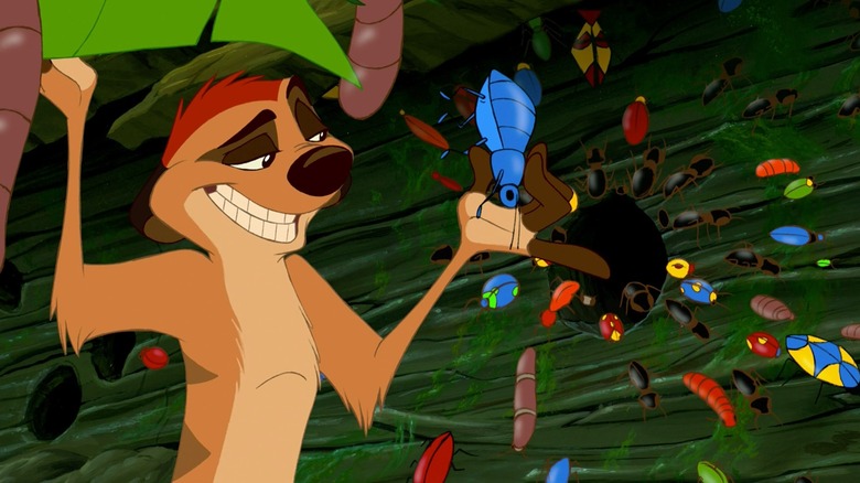 Lion King Timon eating bugs