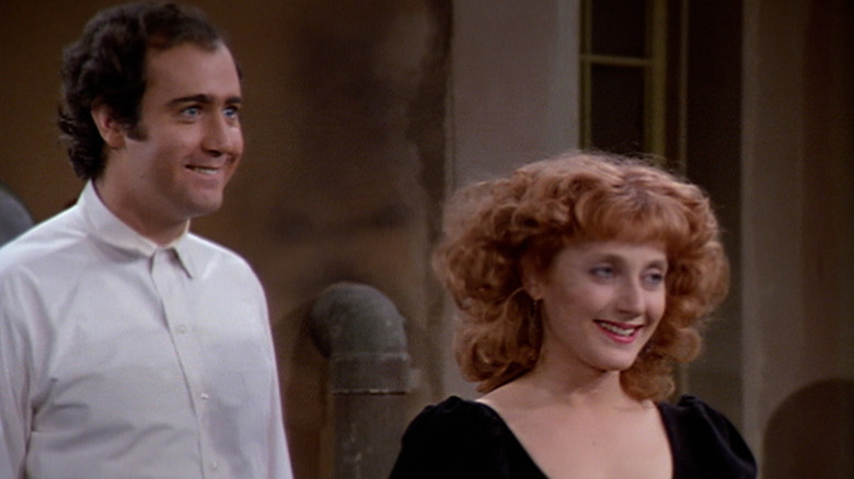 Andy Kaufman and Carol Kane on Taxi
