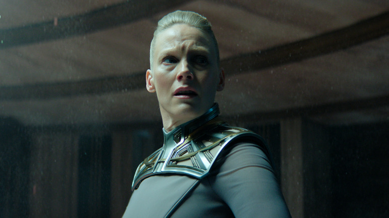 Demerzel looking concerned in Foundation season 3