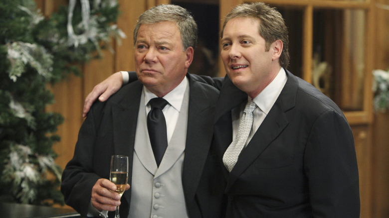 William Shatner and James Spader in Boston Legal