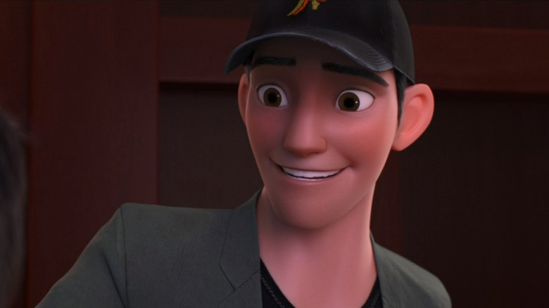 Tadashi encouraging his brother, Hiro 