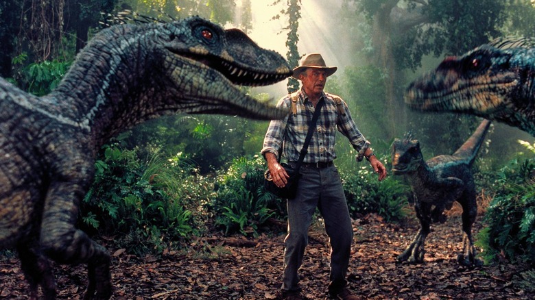 Sam Neill Alan Grant Jurassic Park III Velociraptors