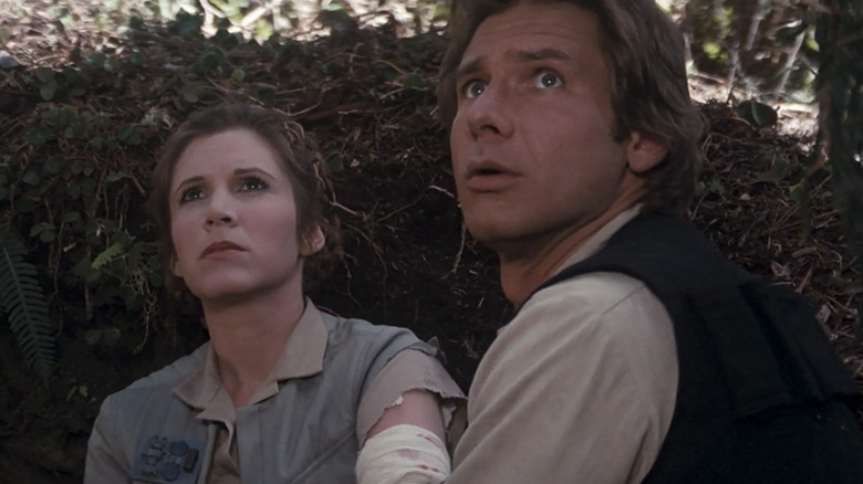 Return Jedi Carrie Fisher Harrison Ford
