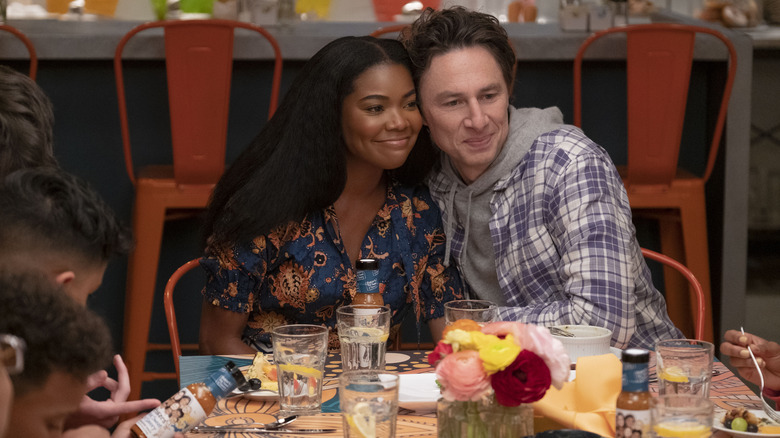 Gabrielle Union and Zach Braff as Zoey and Paul Baker in "Cheaper By The Dozen"
