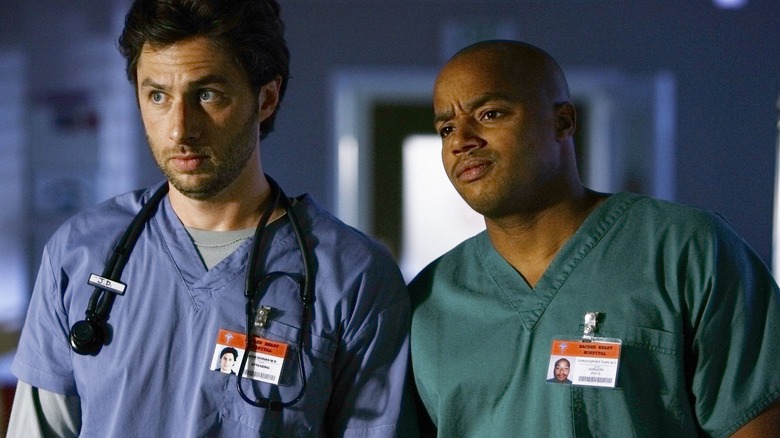 Zach Braff and Donald Faison in "Scrubs"