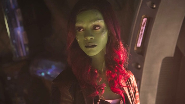 Zoe Saldana Shares Photo Of Herself Back In The Green Face Paint For Guardians Of The Galaxy Vol. 3