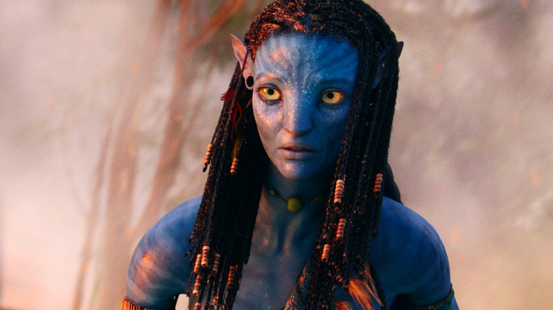 Zoe Saldaña as Neytiri in Avatar: The Way of the Water