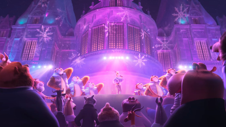 Gazelle performing at the gala in Zootopia 2