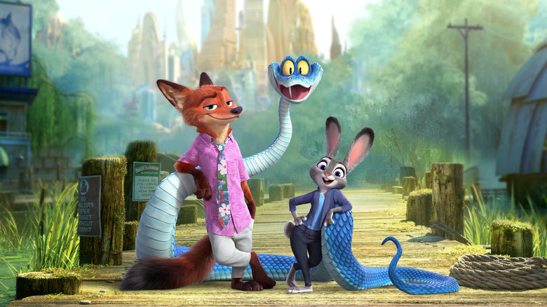 Nick, Gary, and Judy in Zootopia 2