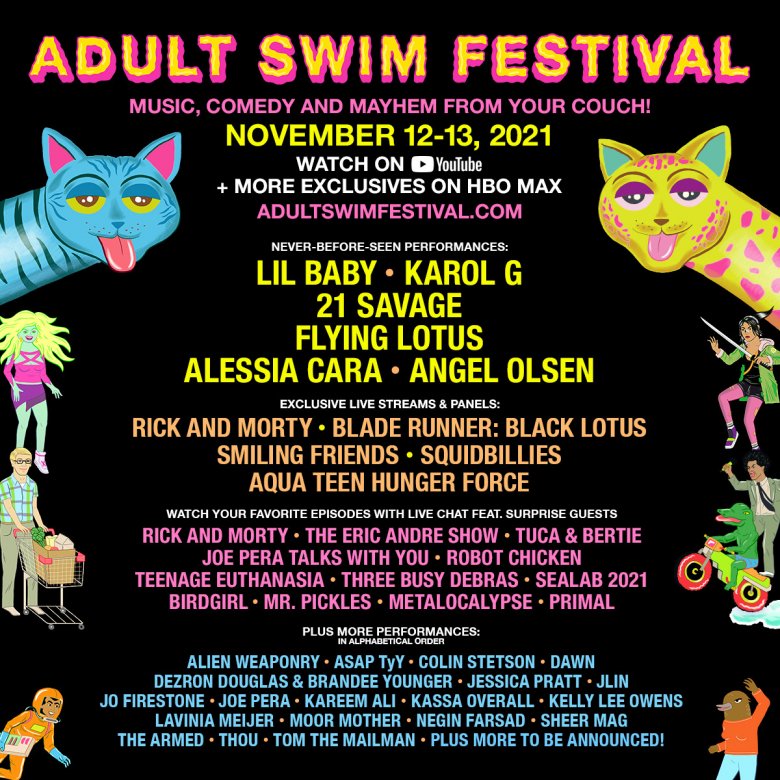 Adult Swim Festival 2021 Reveals Full Line-Up: Rick And Morty, Aqua Teen, And More Adult Swim Festival 2021 Reveals Full Line-Up: Rick And Morty, Aqua Teen, And More