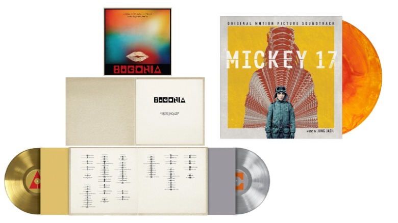 Bugonia and Mickey 17 vinyl soundtracks