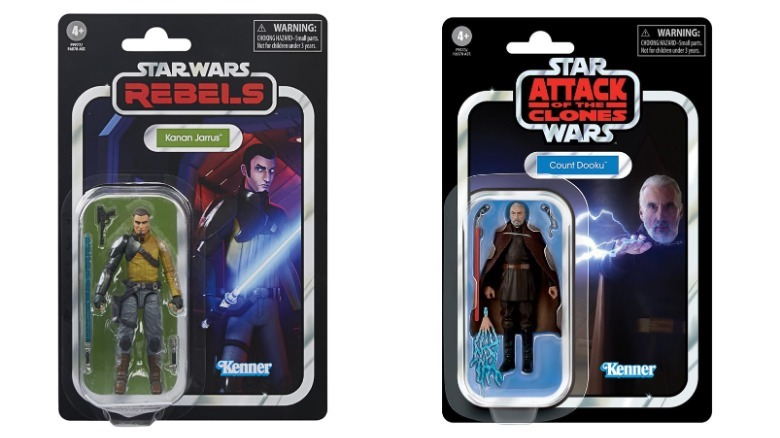 Star Wars Vintage Collection action figures of Kanan Jarrus and Count Dooku