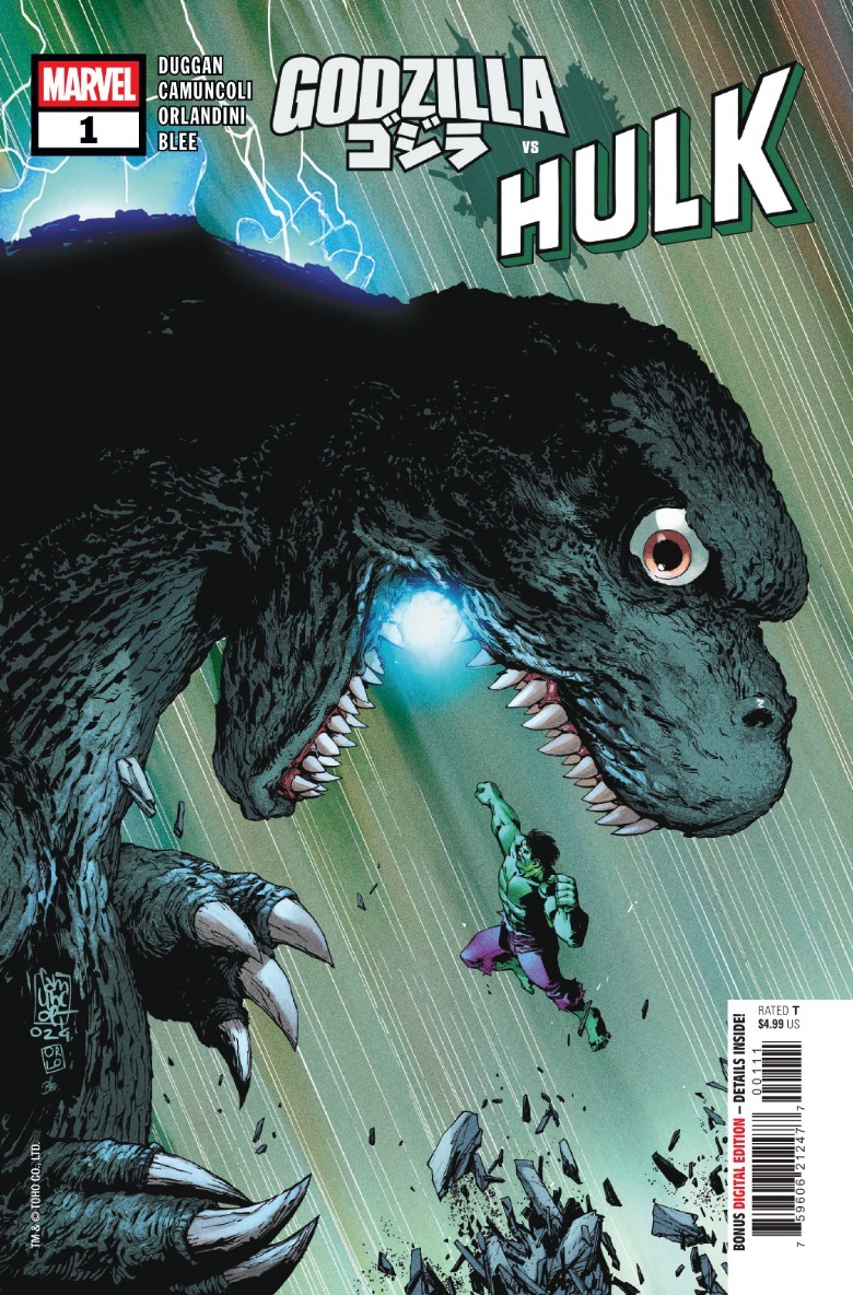 Godzilla coverage vs hulk # 1