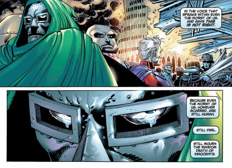 The Amazing Spider-Man #36 Doctor Doom llora el 11 de septiembre