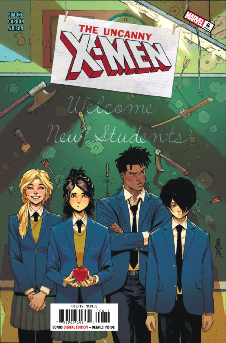 Uncanny X-Men #6 cover Calico Jitter Ransom Deathdream welcome new students