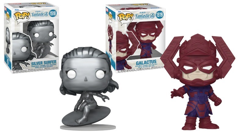 Silver Surfer and Galaktus in the form of Funko