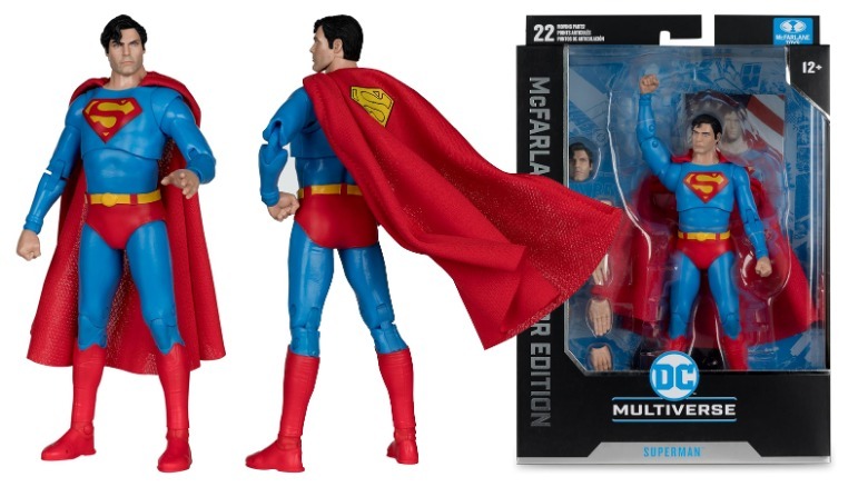Action figure of Christopher Reeve as Superman