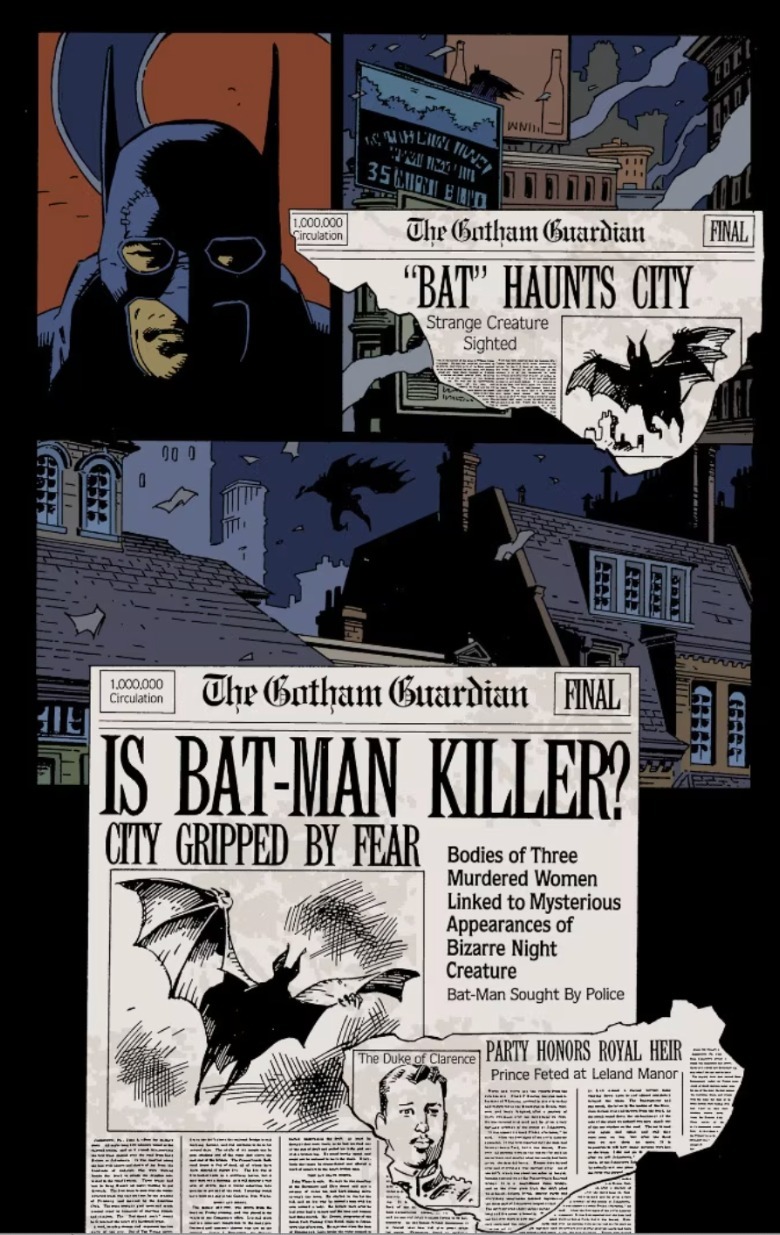 Batman: Gotham by Gaslight Newspaper Page
