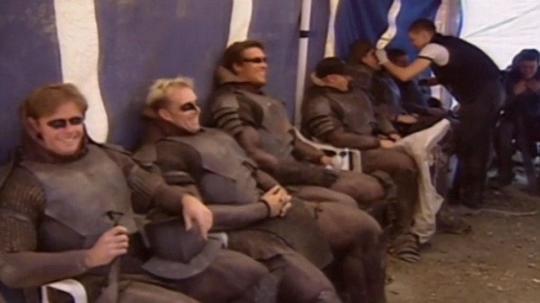 Uruk-hai extras on The Lord of the Rings