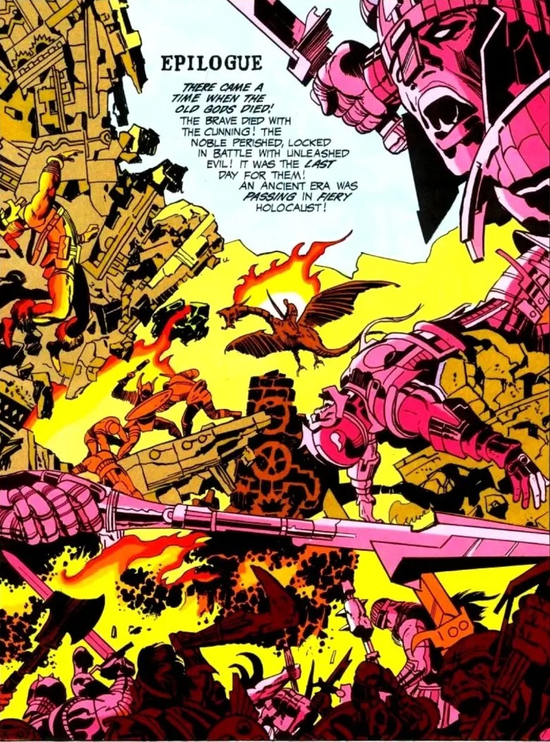 Jack Kirby's New Gods opening -- the old gods died!