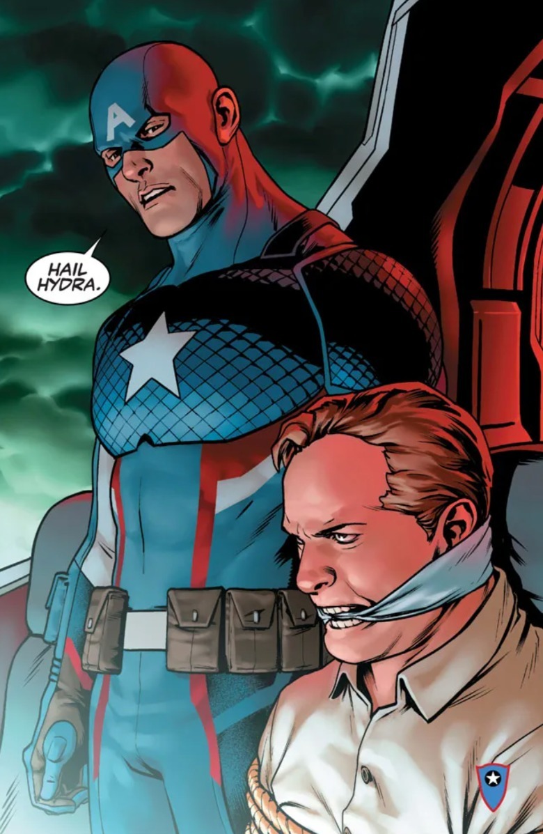 Captain America says Hail Hydra