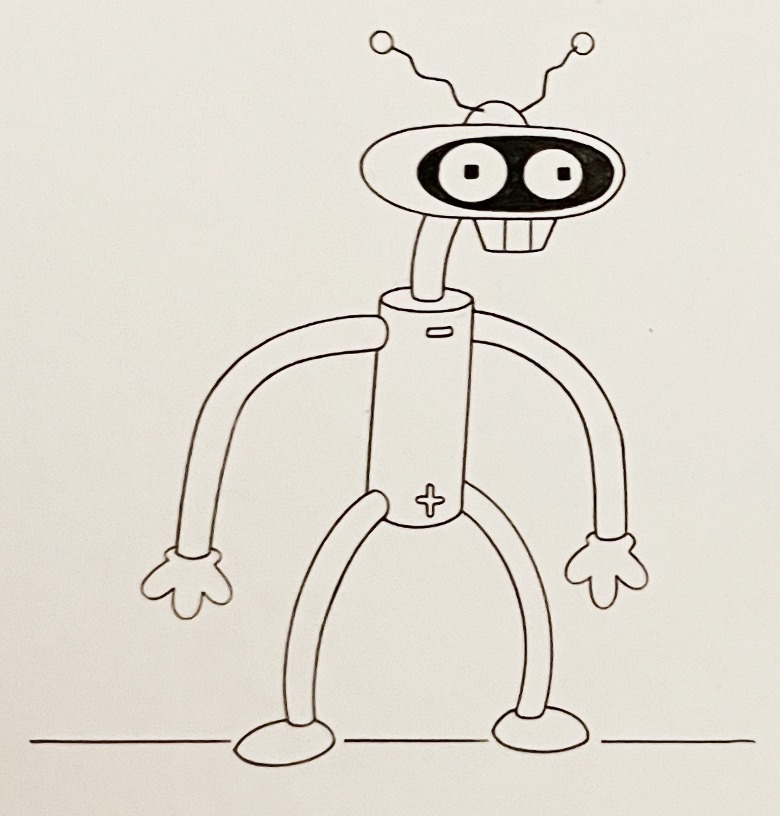 Arte conceptual del amigo de bolsillo de Futurama