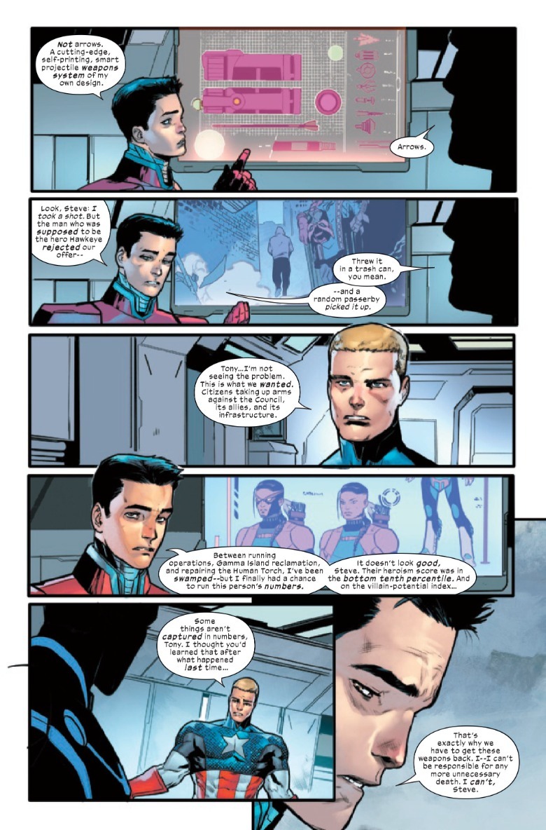 Ultimates #5 Hawkeye Captain America Tony Stark