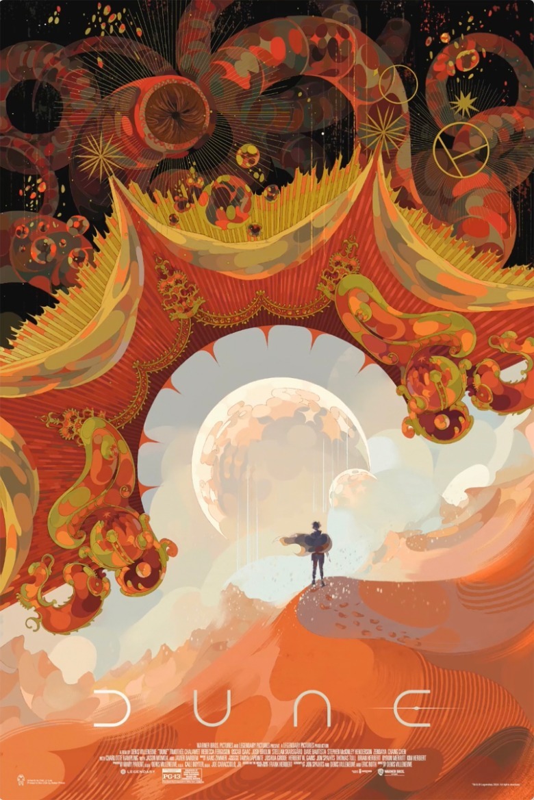 Póster en pan de oro de Deb JJ Lee Dune: Mutant Part 1