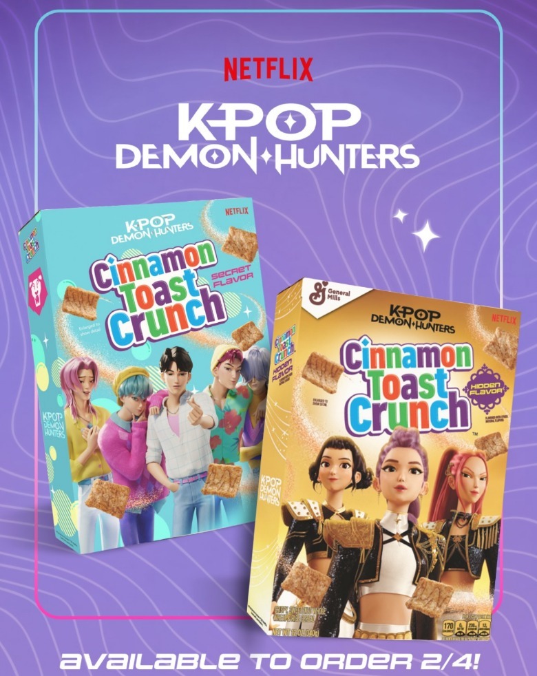 KPop Demon Hunters Cinnamon Toast Crunch cereals