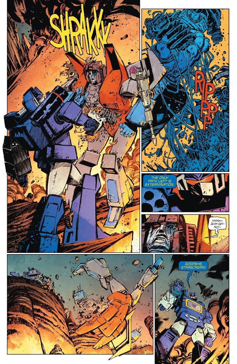 The Transformers #7 Soundwave kills Starscream