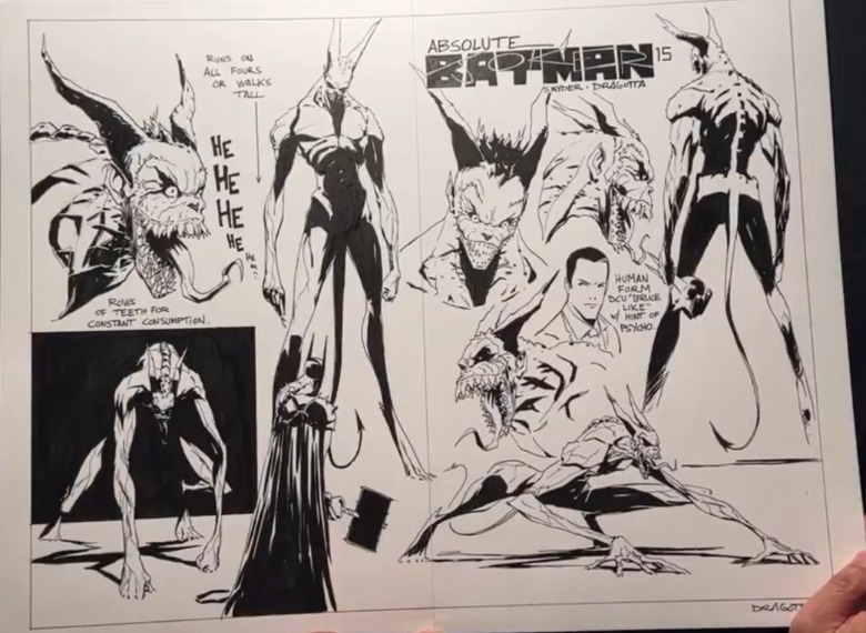 Absolute Batman - concept art of Absolute Joker by Nick Dragotta