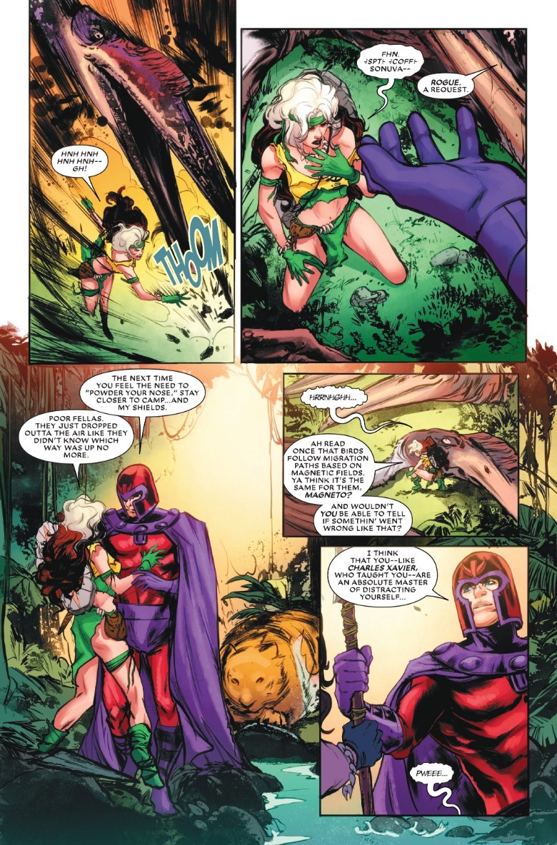 Rogue: Savage Land #2 page 4 Rogue and Magneto