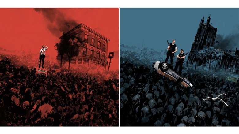Shaun of the Dead and Hot Fuzz Jock Vinyl Artwork