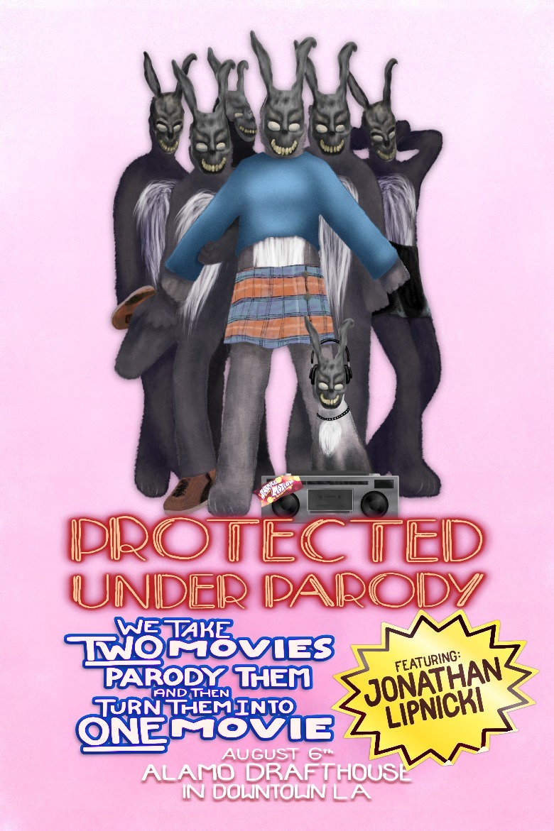 The show flyer for Protected Under Parody