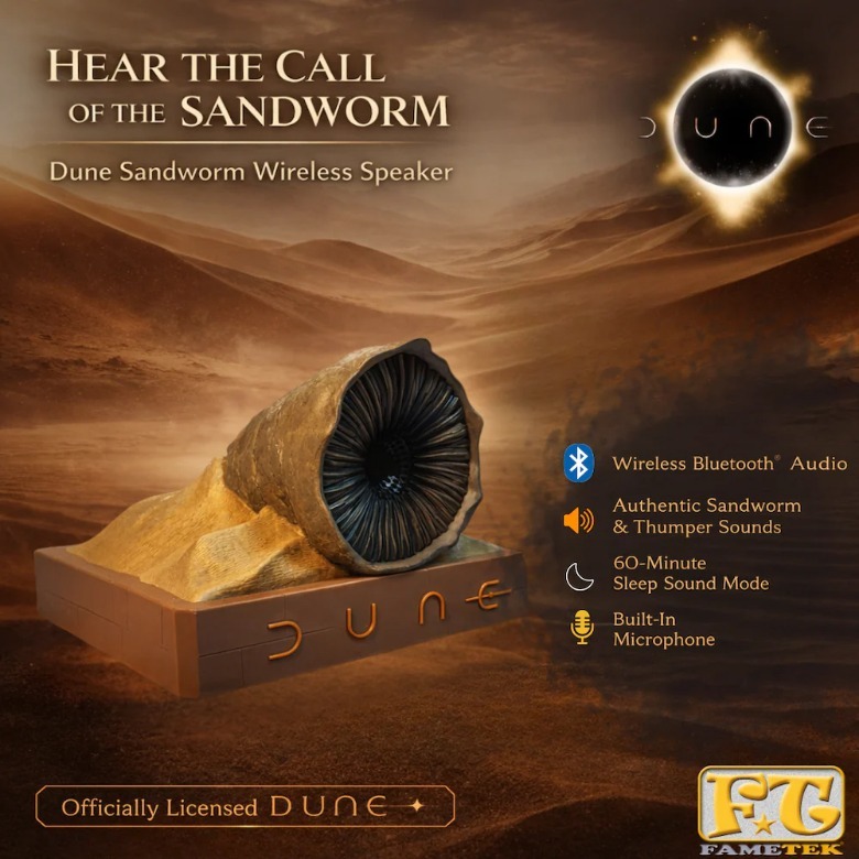 Dune sandworm bluetooth speaker