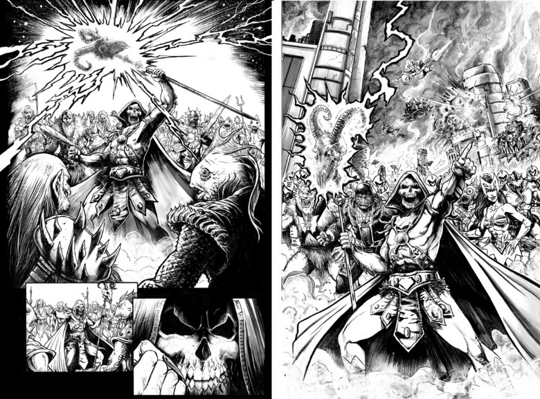 మాస్టర్స్ ఆఫ్ యూనివర్స్: జెనెసిస్ కామిక్ లైన్ ఆర్ట్ అస్థిపంజరం తన ఈవిల్ వారియర్స్‌కు నాయకత్వం వహిస్తున్నట్లు చూపిస్తుంది.