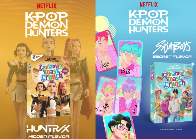 KPop Demon Hunters Cinnamon Toast Crunch cereals
