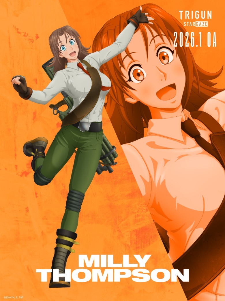 Trigun Stargaze character poster for Milly Thompson