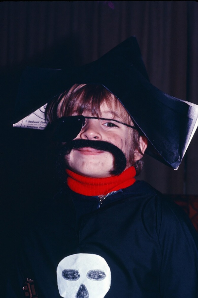 Chris Williams dressed like a pirate as a child