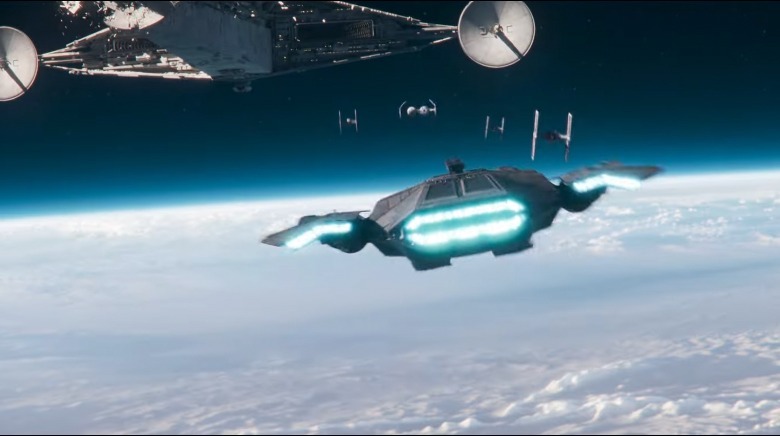 Luthen's ship encounters a Star Destroyer in Andor